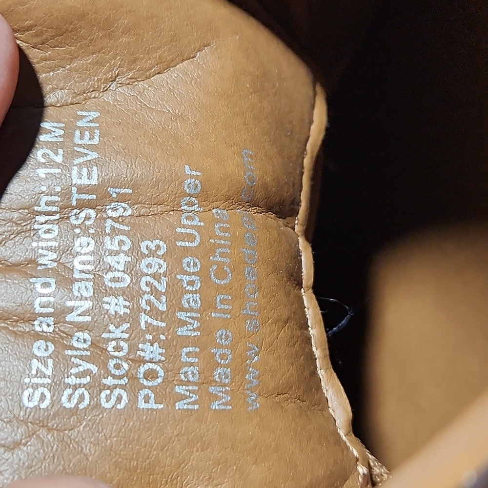 MOUNTAIN CREEK Lace Tie Steven Shoe Brown 12M - Picture 14 of 14